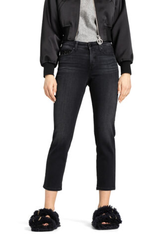 Piper short jeans fra Cambio i mørkegrå vask