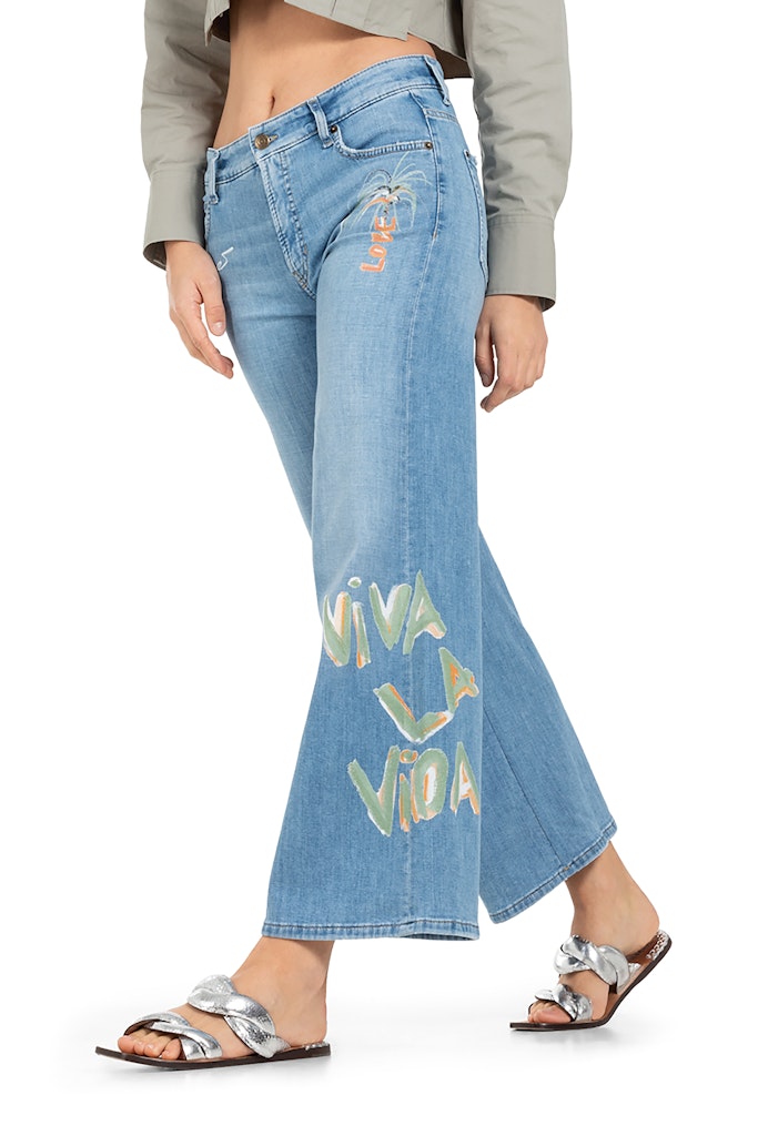 Palazzo cropped jeans fra Cambio