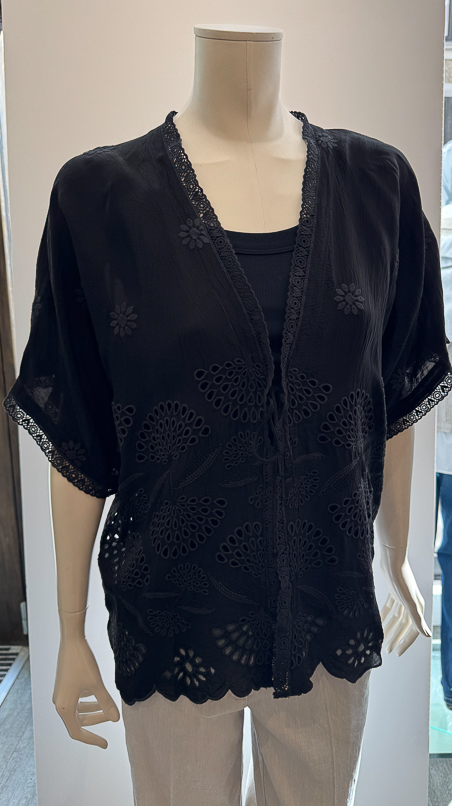 Kimono bluse fra Johnny Was